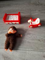 Monchichi aapje bed en schommelstoel, Ophalen of Verzenden, Zo goed als nieuw