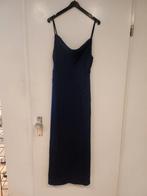 Satijnen Jurk donkerblauw mt 36, Ophalen, Galajurk, Blauw, Vila