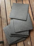 Rubber tegels, Ophalen, Gebruikt