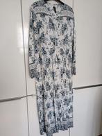 Dames maxi zomerjurk met bloemenprint, Maat 42/44 (L), Ophalen of Verzenden, Wit, Zo goed als nieuw