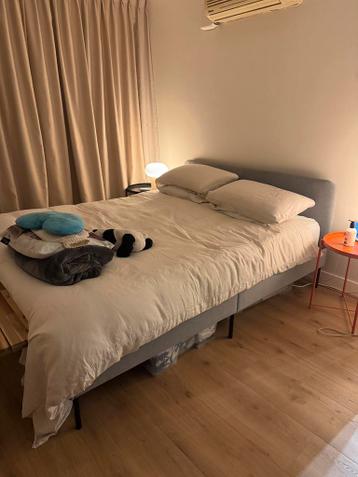 IKEA SLATTUM bed lichtgrijs 160*200 - afbeelding 3