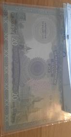 20 Gulden 1941 Emma Bankfrisch Opvolgende nummers Afgesloten, Postzegels en Munten, Bankbiljetten | Nederland, Verzenden, 25 gulden