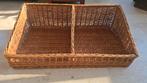 Grote rieten broodmand met schot - 100x55 cm, Ophalen, Gebruikt, Mand, Riet