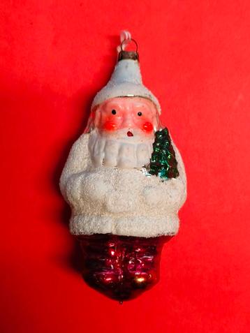 Kerstman met zeer mooi gezicht. Oude kerstbal. beschikbaar voor biedingen