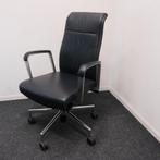 Kusch+Co, Vergaderstoel, Zwart Leer, Verrijdbaar, Huis en Inrichting, Gebruikt, -, Zwart, -