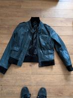 leren jas met rits, small, Ophalen, Onbekend, Grijs, Gedragen