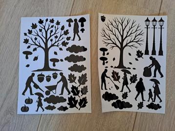 Raamstickers herfst beschikbaar voor biedingen