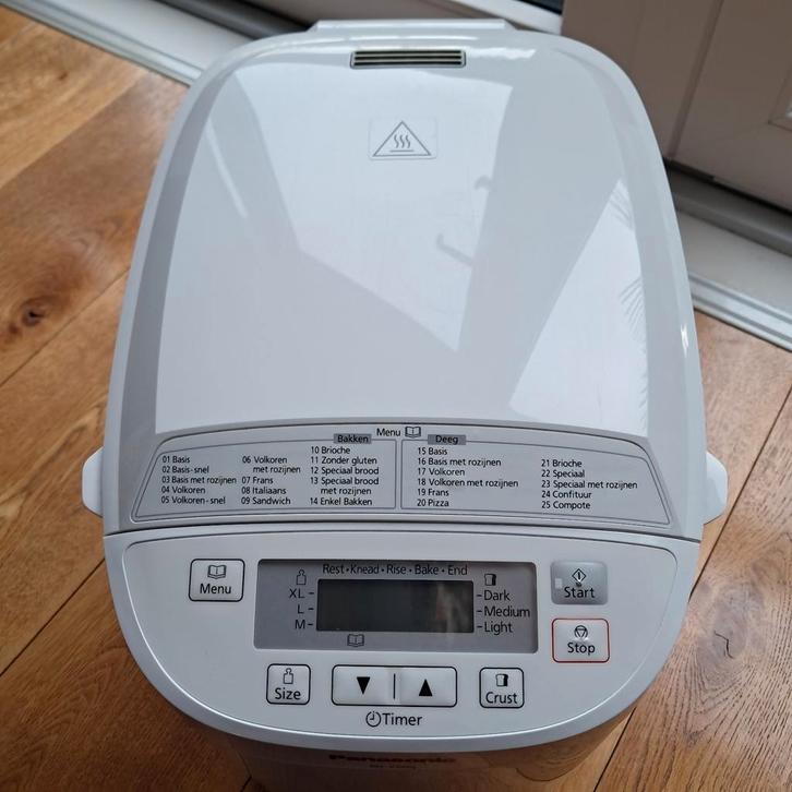 Panasonic SD-2500 Broodbakmachine - Zo goed als nieuw!, Witgoed en Apparatuur, Broodbakmachines, Zo goed als nieuw, Met timer