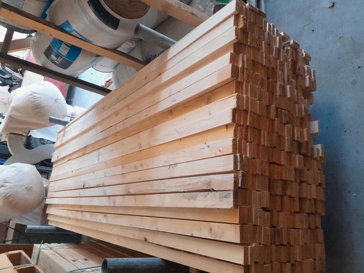 partij nieuwe panlatten, Doe-het-zelf en Verbouw, Hout en Planken, Nieuw, Plank, Vuren, 250 tot 300 cm, Minder dan 25 mm, Ophalen of Verzenden