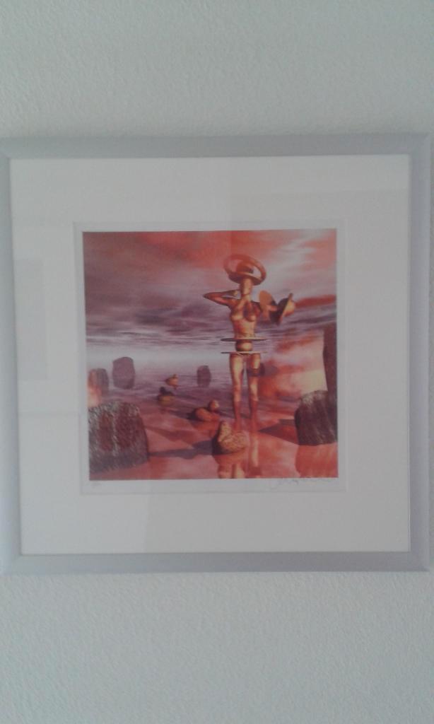 modern futuristisch schilderij, Antiek en Kunst, Kunst | Schilderijen | Klassiek, Ophalen of Verzenden