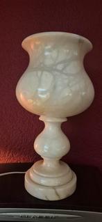 Marmeren Onyx tafellamp, Huis en Inrichting, Lampen | Tafellampen, Overige materialen, Vintage, Ophalen of Verzenden, Zo goed als nieuw