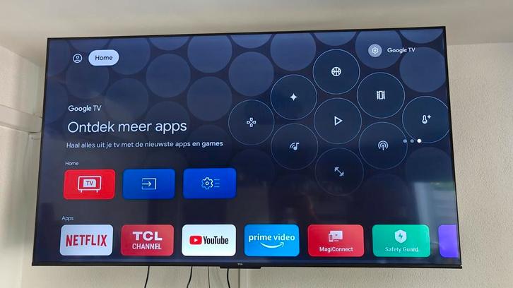 TCL 65 inch 4K Smart TV - Zo goed als nieuw! Zonder pootjes!, Audio, Tv en Foto, Televisies, Zo goed als nieuw, LED, 100 cm of meer