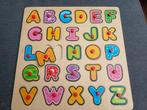 Houten letter puzzel, 2 tot 4 jaar, 10 tot 50 stukjes, Ophalen of Verzenden, Zo goed als nieuw