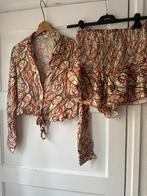 Stijlvol zomerse pakje set cropped blouse top en short Zara, Overige kleuren, Zara, Ophalen of Verzenden, Zo goed als nieuw