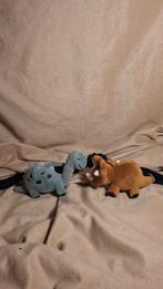 Dino Knuffels: Stegosaurus & Triceratops, Ophalen of Verzenden, Zo goed als nieuw, Overige typen