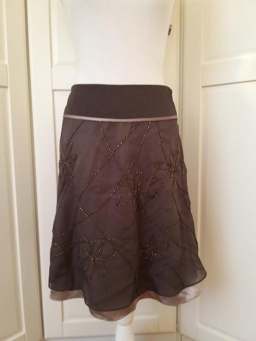 Steps nieuwe taupe bruine kraaltjes mini rok, maat 38 M, Kleding | Dames, Rokken, Nieuw, Maat 38/40 (M), Bruin, Boven de knie