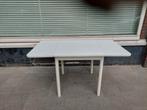 Witte keukentafel, Huis en Inrichting, Tafels | Eettafels, Ophalen, 100 tot 150 cm, 50 tot 100 cm, Zo goed als nieuw