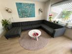 IKEA 6-zitsbank LANDSKRONA Donkergrijs stoffen bank, Huis en Inrichting, Ophalen, Zo goed als nieuw, Stof