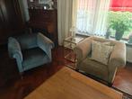 2 antieke fauteuils, Huis en Inrichting, Ophalen, Gebruikt, Twee, Bruin