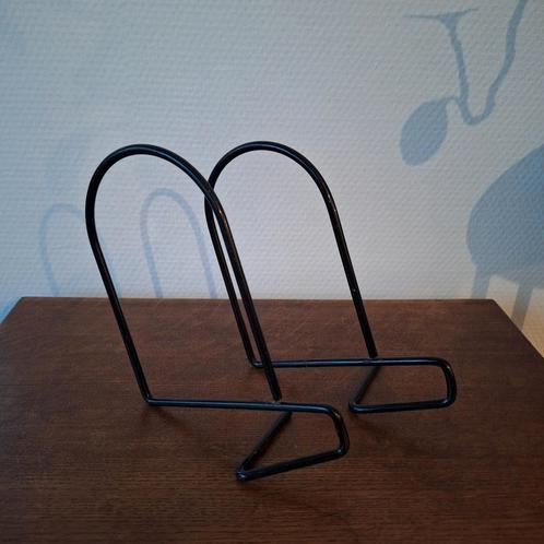 90s Vintage Ikea Flit boekensteunen bookends metaal zwart, Antiek en Kunst, Antiek | Woonaccessoires, Ophalen of Verzenden