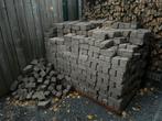 Klinkers rood/paars/bruin kleigebakken keiformaat 15 m2, Ophalen of Verzenden, Gebruikt, Beton, Klinkers