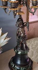 Prachtig antieke Cherubijn of Putti kandelaar, Ophalen of Verzenden