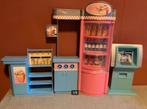 Vintage barbie winkel en pinautomaat, Gebruikt, Ophalen of Verzenden, Accessoires