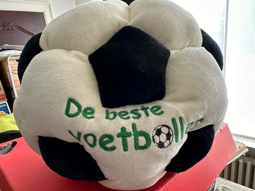 Leuke pyama opbergbal, de beste voerballer, Kinderen en Baby's, Kinderkamer | Bedden, Ophalen of Verzenden, Gebruikt, Minder dan 140 cm