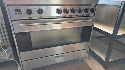 Smeg 6-pits fornuis, Witgoed en Apparatuur, Fornuizen, Gebruikt, Vrijstaand, Gas, 5 kookzones of meer, 60 cm of meer, Ophalen