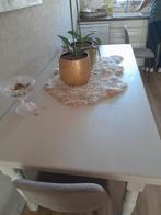 Eettafel kleur taupe, Huis en Inrichting, Tafels | Eettafels, Ophalen, Zo goed als nieuw, Rechthoekig, 50 tot 100 cm