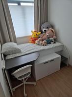 Bed met matras -Ideaal voor kleine ruimtes doe maar een bod, 90 cm, Eenpersoons, Wit, Ophalen of Verzenden