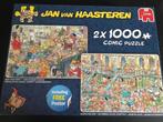 Jan van Haasteren 2x1000st New year party en Santa's factory, Hobby en Vrije tijd, Denksport en Puzzels, Ophalen of Verzenden