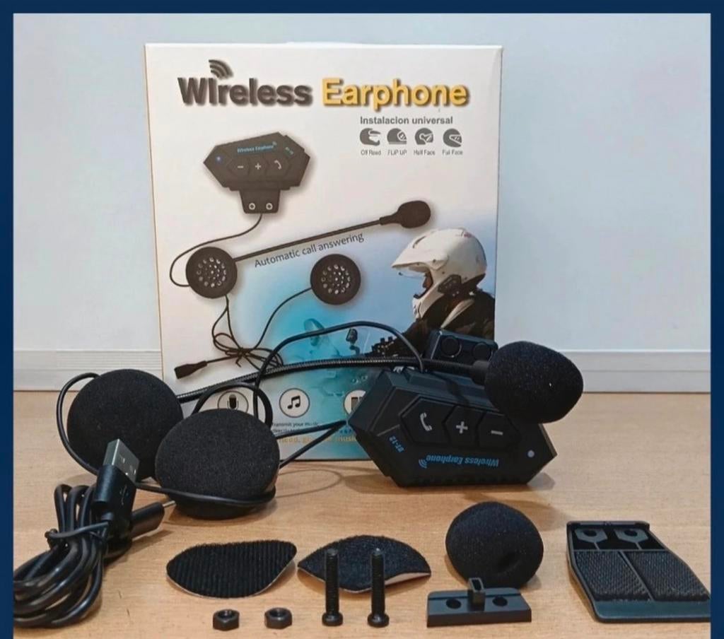 Draadloze Bluetooth Helm Headset B12, Ophalen of Verzenden, Nieuw, Overige typen