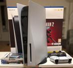 PlayStation 5 (disc) inclusief 2 controllers en games!, Spelcomputers en Games, Spelcomputers | Sony PlayStation 5, Ophalen, Zo goed als nieuw