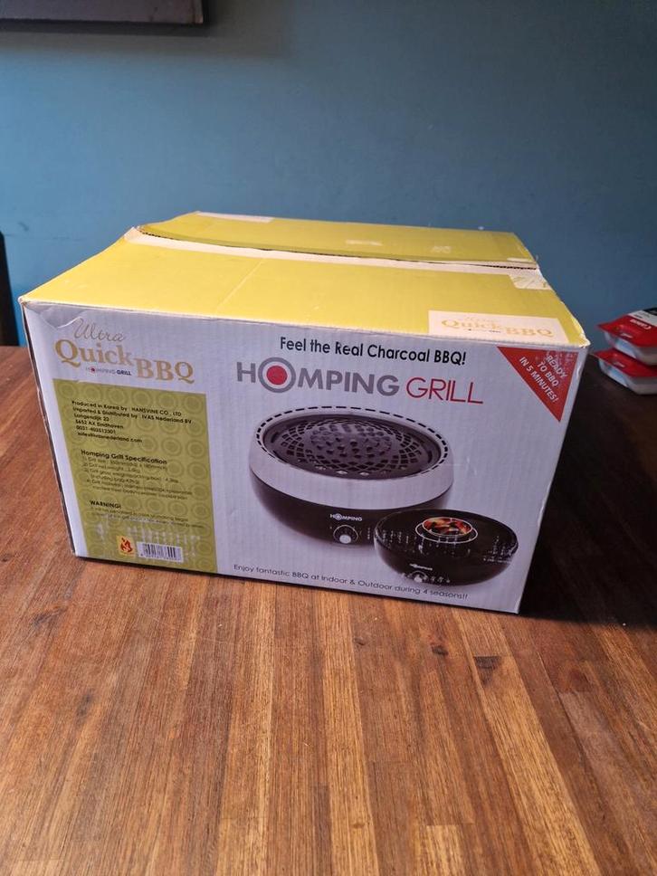 HOMPING Grill / indoor bbq / tafel grill nieuw in doos, Tuin en Terras, Barbecue-accessoires, Nieuw, Ophalen of Verzenden