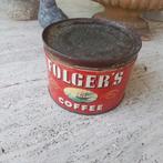 Antiek Folger's coffee blik USA, Verzamelen, Blikken, Ophalen of Verzenden, Gebruikt, Overige