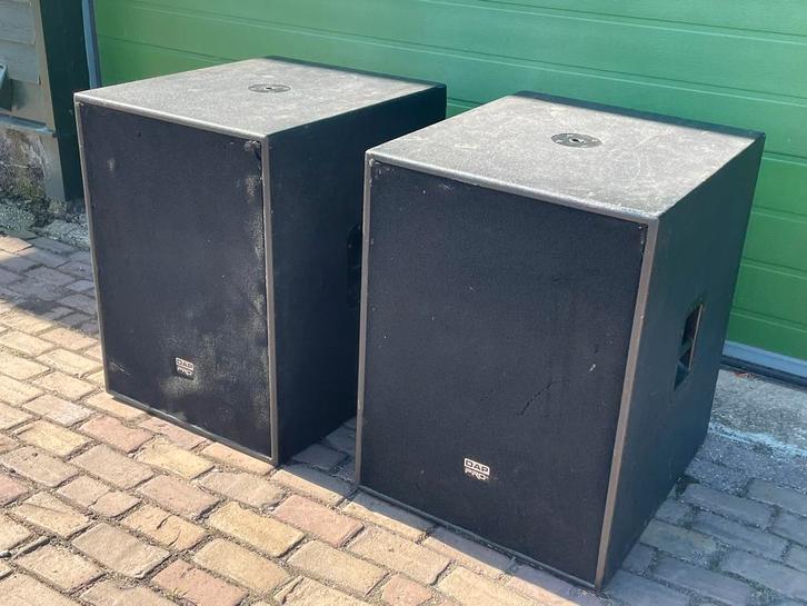 Dap Ax-18B subwoofer set 500 watt RMS (2 stuks), Audio, Tv en Foto, Luidsprekers, Gebruikt, Subwoofer, 120 watt of meer, Overige merken