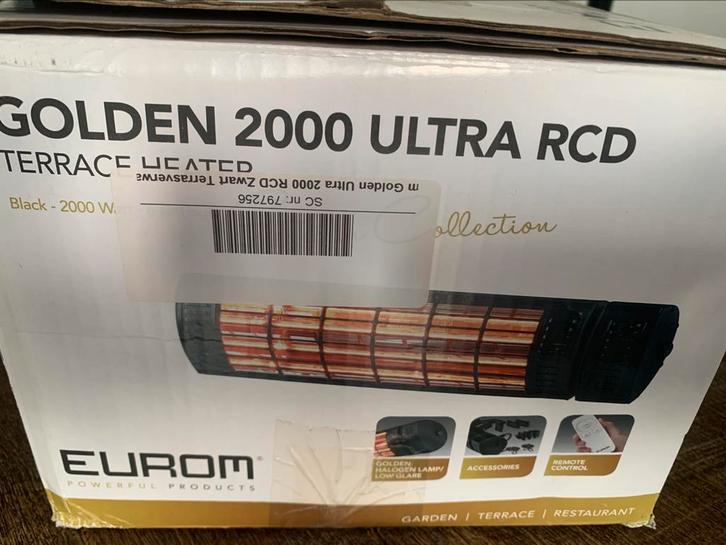 Eurom 2000 terras heater, Tuin en Terras, Terrasverwarmers, Zo goed als nieuw, Ophalen of Verzenden