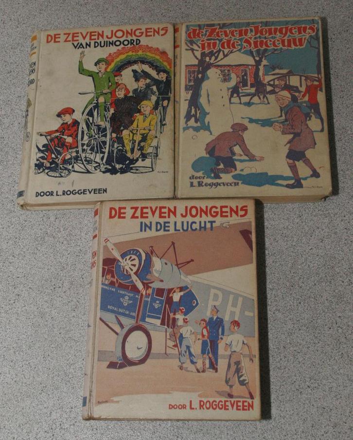 De Zeven Jongens. Trilogie. Leonard Roggeveen., Antiek en Kunst, Antiek | Boeken en Bijbels, Ophalen of Verzenden