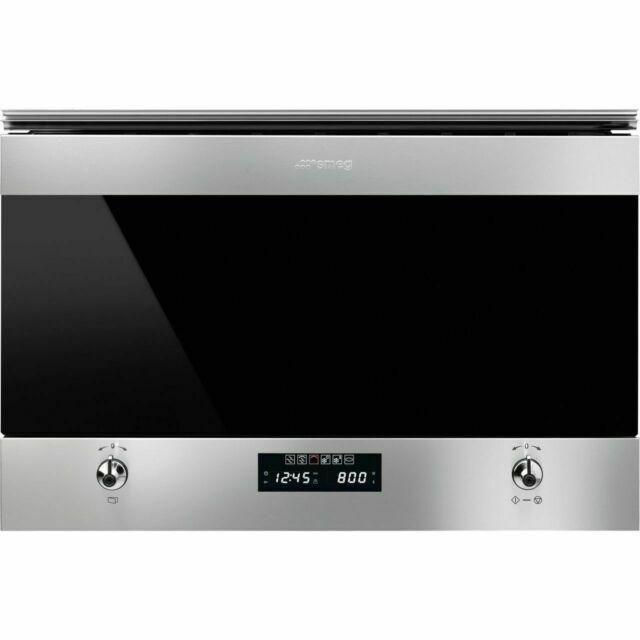 Smeg MP322X combimagnetron – RVS – Zo goed als nieuw, Witgoed en Apparatuur, Ovens, Zo goed als nieuw, 45 tot 60 cm, Magnetronfunctie