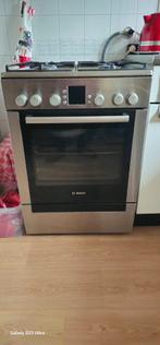 Gasfornuis met elektrische oven - 4 pits, Witgoed en Apparatuur, Ophalen, 4 kookzones, Zo goed als nieuw, Gas