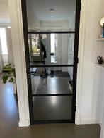 Svedex binnendeur met helder gllas zwart, Doe-het-zelf en Verbouw, Deuren en Horren, 215 cm of meer, 80 tot 100 cm, Glas, Zo goed als nieuw