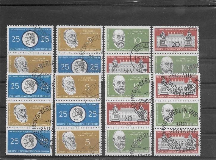 DDR 1960, Michel 795 t/m 798, Combinaties, Gestempeld., Postzegels en Munten, Postzegels | Europa | Duitsland, Gestempeld, DDR