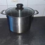 Grote RVS Soeppan 7 Liter 25 cm doorsnee, Huis en Inrichting, Keuken | Potten en Pannen, Ophalen of Verzenden, Gebruikt, Rvs, Koekenpan of Braadpan