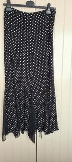 stippenrok zwart  M, Kleding | Dames, Rokken, Maat 38/40 (M), Zwart, Ophalen of Verzenden, Zo goed als nieuw