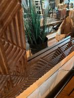 Spiegel mangohout 120cm, patroon, woondecoratie, accessoires, Huis en Inrichting, Woonaccessoires | Spiegels, 100 tot 150 cm, Nieuw