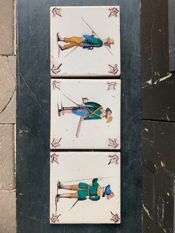 Makkum Tichelaar Tegels - Set van 3 beschikbaar voor biedingen