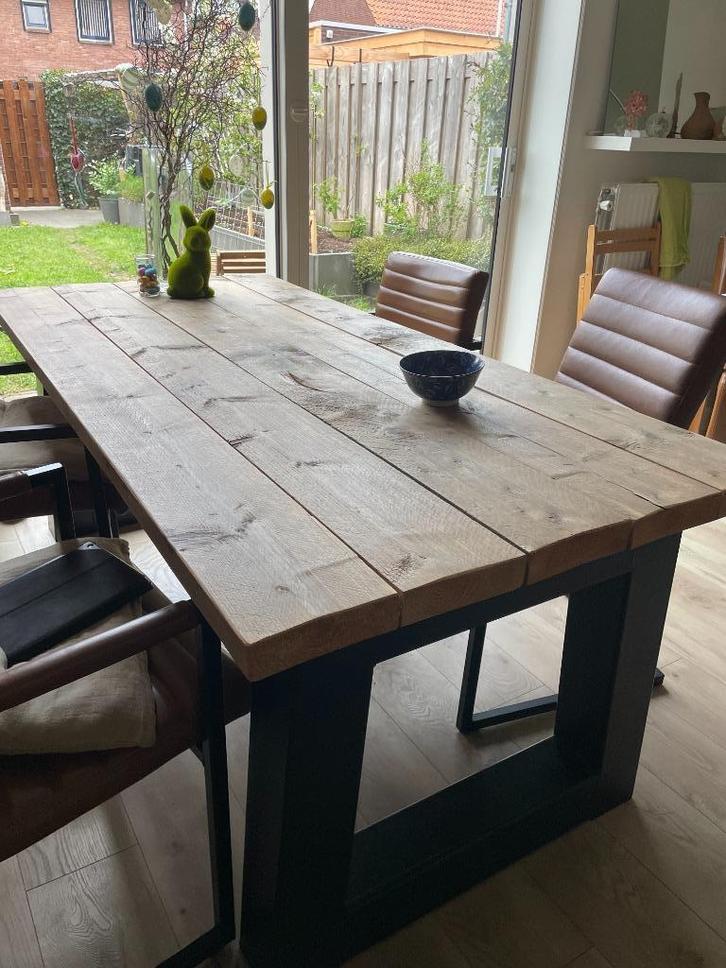 eetkamertafel jorg, Huis en Inrichting, Tafels | Eettafels, Gebruikt, 50 tot 100 cm, 150 tot 200 cm, Vier personen, Rechthoekig
