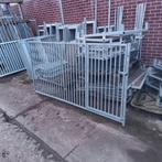 Laag kennelpaneel 2m met deur. 110 hoog, Ophalen