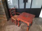 UNIEK HINDELOOPEN KINDER SET ( TAFEL met STOEL ) PERFECTE ST, Antiek en Kunst, Ophalen
